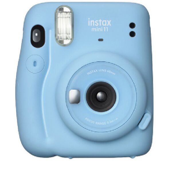 fujifiilm instax mini 11  fujifilm instax mini 11 sky blue   fotocamera a sviluppo istantaneo   modalitÃ  selfie   esposizione automatica   foto for
