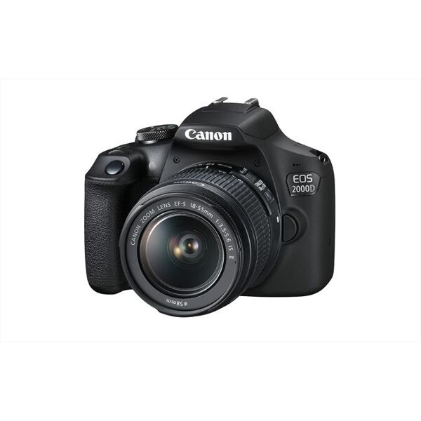 canon eos 2000d + ef-s 18-55 mm is ii-black