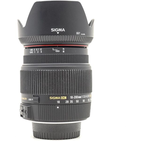 sigma 18-200mm f/3.5-6.3 dc os hsm ii nikon fit (condition: good)