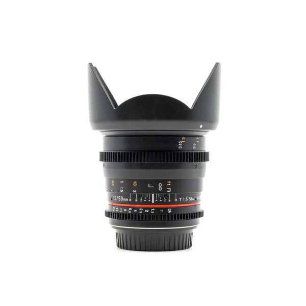 rokinon 50mm t1.5 as umc ds canon ef fit (condition: like new)