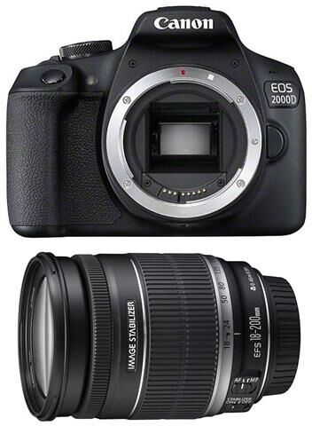 Canon EOS 2000D + EF-S 18-200mm F/3.5-5.6 IS + LP-E10 + SD 32GB - 2 Anni di Garanzia in Italia