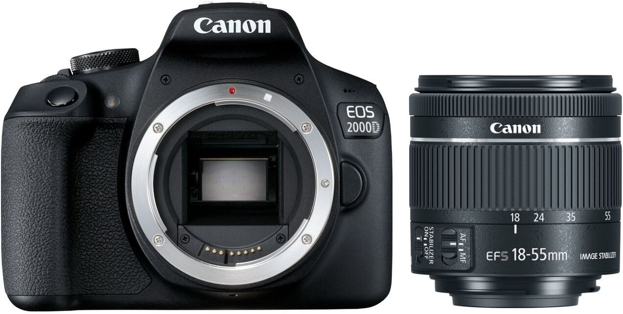 Canon EOS 2000D + EF-S 18-55mm F/4-5.6 IS STM - 2 ANNI DI GARANZIA IN ITALIA