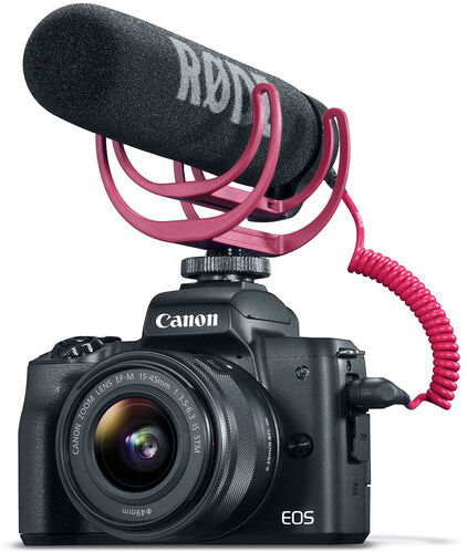 Canon EOS M50 + EF-M 15-45 IS STM + VideoMic GO - Nera - 2 ANNI DI GARANZIA