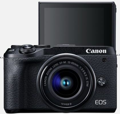 Canon EOS M6 MARK II + EF-M 15-45mm IS STM - NERA - 2 Anni di Garanzia in Italia