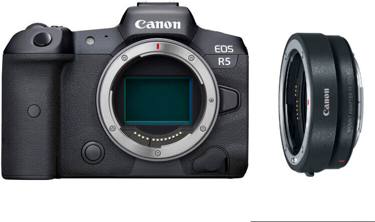 Canon EOS R5 + ADATTATORE EF-EOS R - 4 Anni di Garanzia in Italia