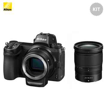 Nikon Z6 + Z 24-70 F/4 S + Adattatore FTZ - Menu' Inglese - 2 Anni di Garanzia in Italia