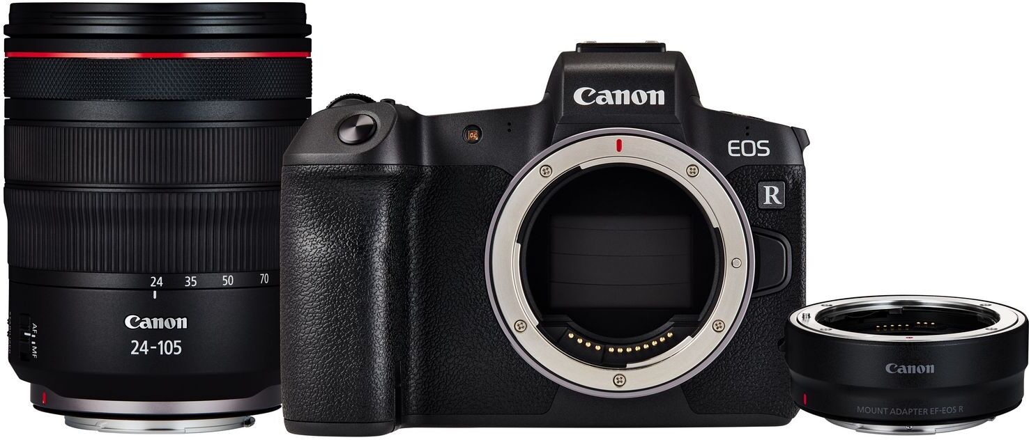 Canon EOS R + RF 24-105mm F/4L IS USM + ADATTATORE EF-EOS R - 4 Anni di Garanzia in Italia