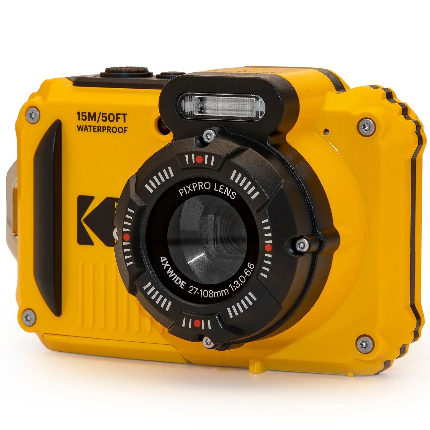 Kodak pixpro wpz2 fotocamera digitale compatta 16 mpixel impermeabile e antiurto giallo