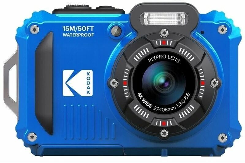 Kodak pixpro wpz2 16mp 4x zoom duro fotocamera compatta blu