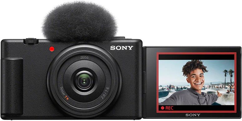 Sony Vlog camera ZV-1F di   Fotocamera digitale (schermo orientabile, video in 4K, slow motion, funzionalità per vlog) - Nera