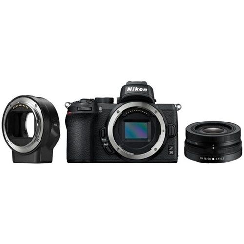 Nikon Kit Fotocamera Mirrorless Nikon Z50 + Obiettivo Nikkor 16-50 dx + Adat