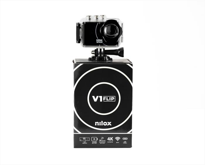nilox action cam v1 flip-nero