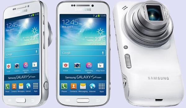 Samsung Smartphone Samsung Galaxy S4 Zoom Sm C101 4,3" Super Amoled 8 Gb Dual Core 16 Mp Bluetooth Refurbished Bianco