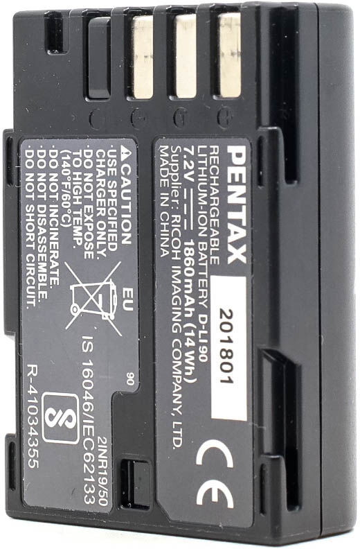 Pentax D-LI90 Battery (Condition: Like New)