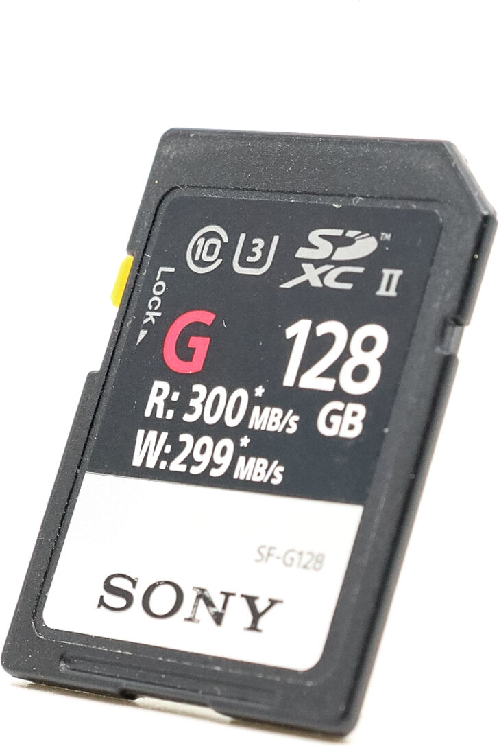 Sony SF-G128/T1 128GB 300MB/s SDXC UHS-II Card (Condition: Like New)