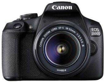 Canon EOS 2000D BK 18-55 IS + SB130 +16GB EU26 Kit fotocamere SLR 24,1 MP CMOS 6000 x 4000 Pixel Nero (2728C013)