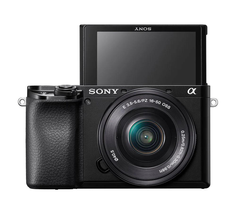 Sony α Alpha 6100 Fotocamera Digitale Mirrorless con Obiettivo Intercambiabile SELP 16-50mm, Sensore APS-C, Real Time Eye AF e Real Time Tracking e Autofocus, Nero