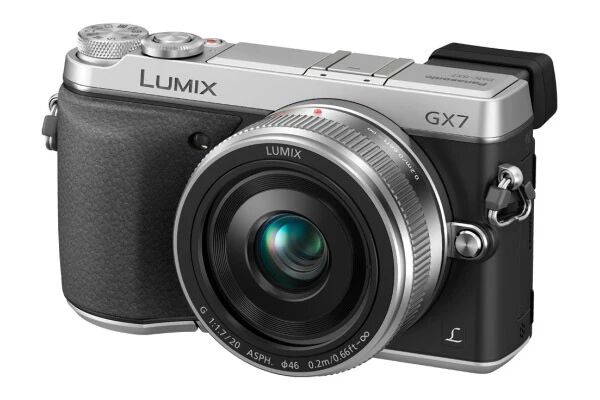 Panasonic Lumix DMC-GX7 + G 20mm MILC 16 MP Live MOS 4592 x 3448 Pixel Nero, Argento