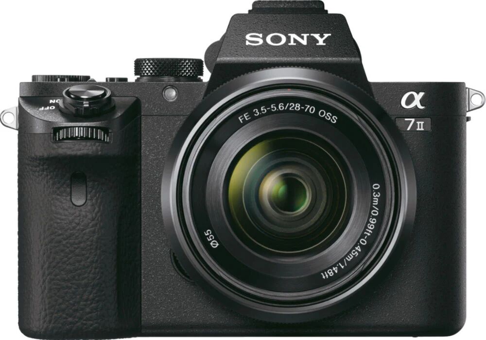 Sony α Alpha 7 II, fotocamera mirrorless con obiettivo 28-70mm, attacco E, sensore full-frame, 24.3 MP