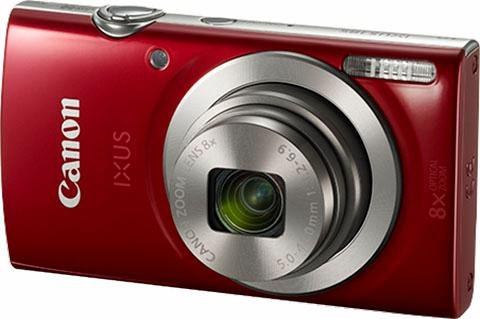 Canon IXUS 185 superzoomcamera, 20 megapixel, 8x optische zoom, 6,8 cm (2,7 inch) display  - 114.04 - rood