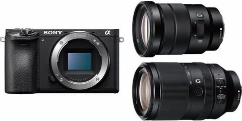 Sony Alpha ILCE-6500TBDI systeemcamera inclusief SELP18105G & SEL70300G-objectief  - 3770.61 - zwart