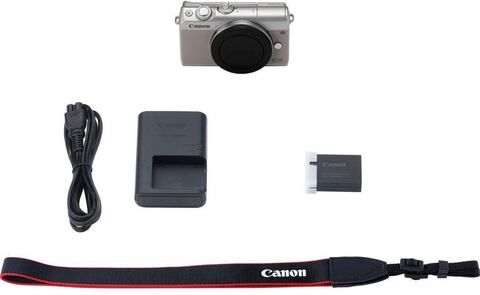 Canon »EOS-M100BODY EU26« systeemcamera-body (24,2 MP, NFC wifi, bluetooth)  - 475.05 - grijs