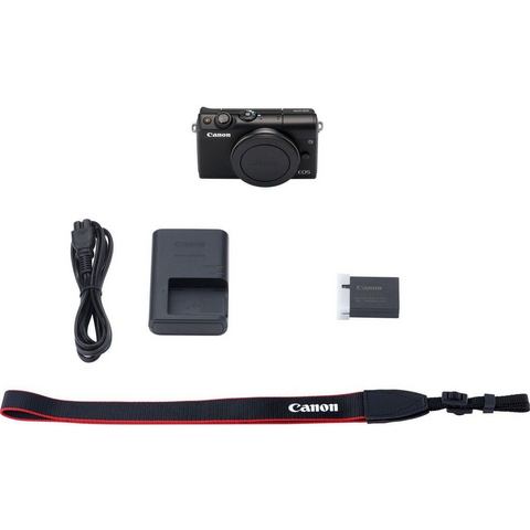 Canon »EOS-M100BODY EU26« systeemcamera-body (24,2 MP, NFC wifi, bluetooth)  - 453.22 - zwart