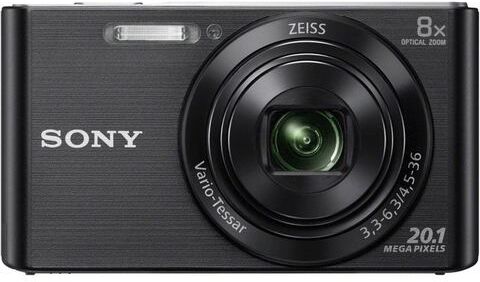 Sony »DSC-W830« compact-camera (ZEISS Vario-Sonnar® T*, 20,1 MP, 8x optische zoom)  - 109.99 - zwart