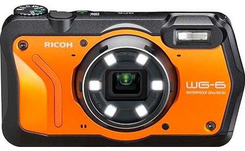 Ricoh »WG-6« outdoorcamera (RICOH-objectief, 11 elementen in 9 groepen (5 asferische elementen)  - 379.99 - oranje