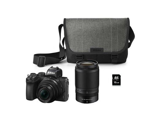 Nikon Z 50 + Nikkor Z Dx 16-50 Vr + 50-250 Vr + Bag + Sd Card Kit