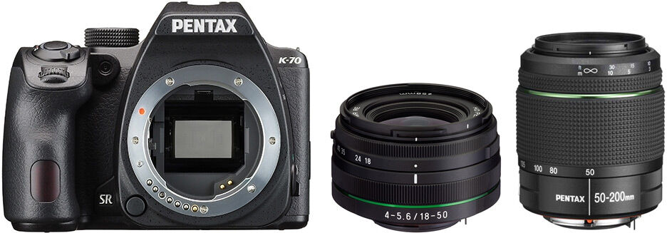 Pentax K-70 + DAL 18-50mm RE + 50-200mm Preta