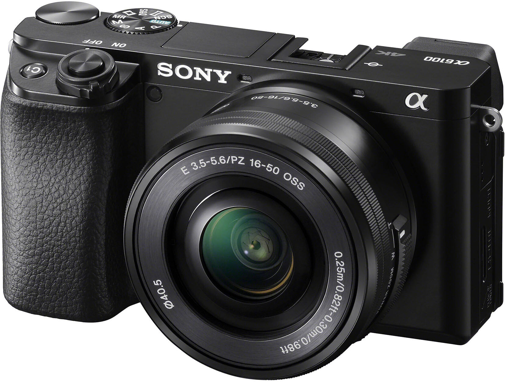 Sony A6100 svart kamerahus + PZ 16-50/3,5-5,6 OSS + E 55-210/4,5-6,3 OSS