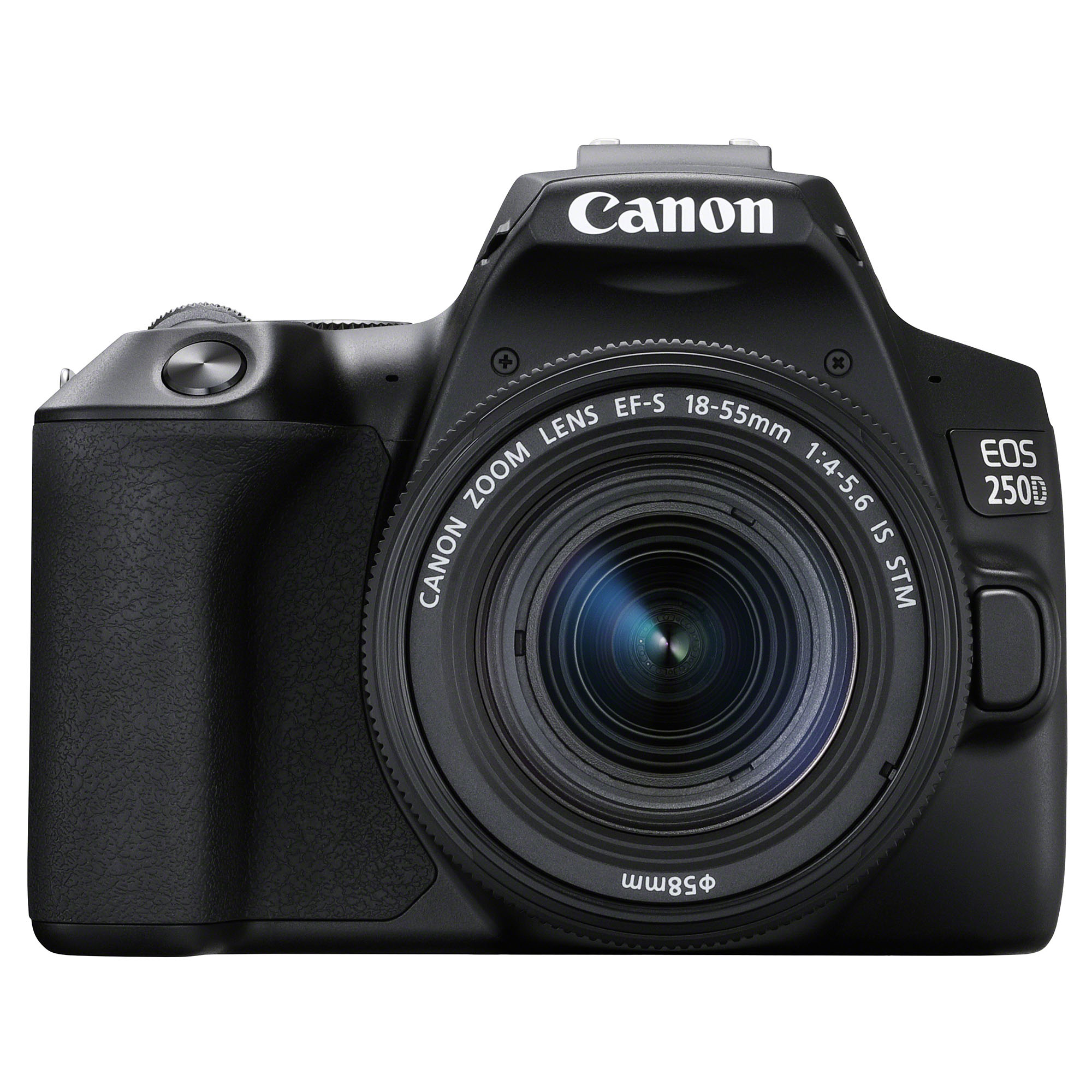 Canon EOS 250D hus, svart + EF-S 18-55/4,0-5,6 IS STM + EF 50/1,8 STM