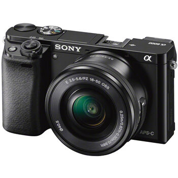 Sony A6000 svart + E PZ 16-50/3,5-5,6 OSS