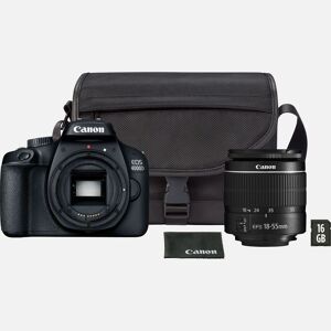 Canon EOS 4000D Camera, Black + 18-55 III Lens + SB130 Bag + SD Card (VUK)