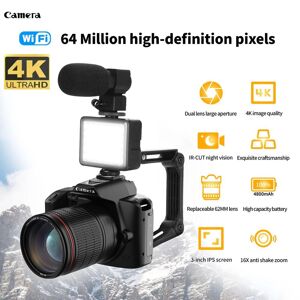 Essager Electronic Product D5 4k Dual Camera High Definition 64 Million Pixels Wifi Dslr Cam Beauty Digital Camcorder Night Vision Camera