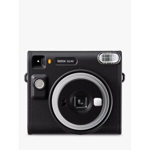 Fuji Instax SQUARE SQ40 Instant Camera with Selfie Mode, Built-In Flash & Hand Strap, Black - Black - Unisex