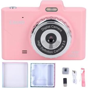 Keenso Digital Camera,HD 1080P CCD Dual Lenses Vintage Camera for Boys Girls Kids (Pink)