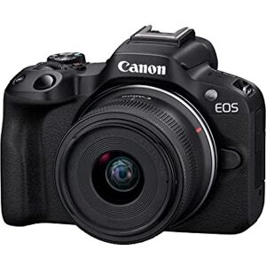 Canon EOS R50 + RF-S 18-45mm F4.5-6.3 IS STM + RF-S 55-210mm F5-7.1 IS STM – Mirrorless camera for shooting stills and videos with an ultra-compact and zoom lens, perfect for vloggers and streamers