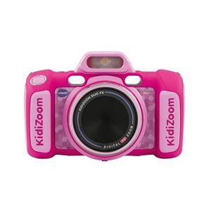 VTech KidiZoom Duo FX, Kids Camera with Colour Screen, 8MP, Photos, Selfies & Videos, AR Filters, 20 games, 75 photo & video effects, filters & frames, for Infants aged 3, 4, 5, 6, 7 + years, Pink