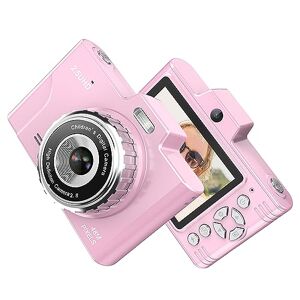 Irfora Portable Kids Camera 1080P Compact Camera 48MP Dual Lenses 8× Optical Zoom Support 32GB TF Memory Card Mini CCD Camera with 2.8-inch TFT Screen Great Gift for Boys Girls Kids Adult Teenagers Students*