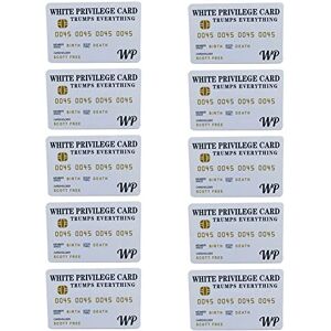 Waiecnksa 10 PCS White Card Trumps Everything Credit Card Sets, Wallet Insert Card Card Business Gifts