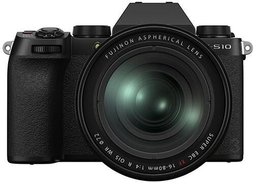 Fujifilm X-S10 Mirrorless Camera in Black with XF16-80mm Lens