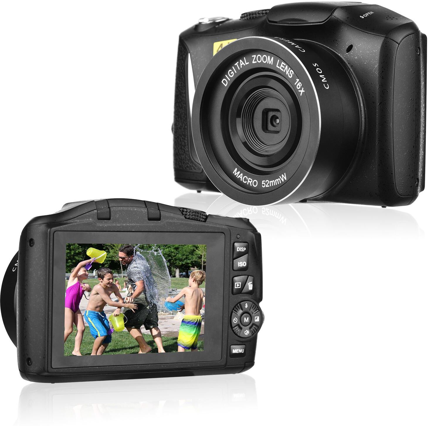 TOMTOP JMS 4K/60FPS 48MP High Resolution Digital Camera Multifunctional Portable 16X Digital Zoom Video