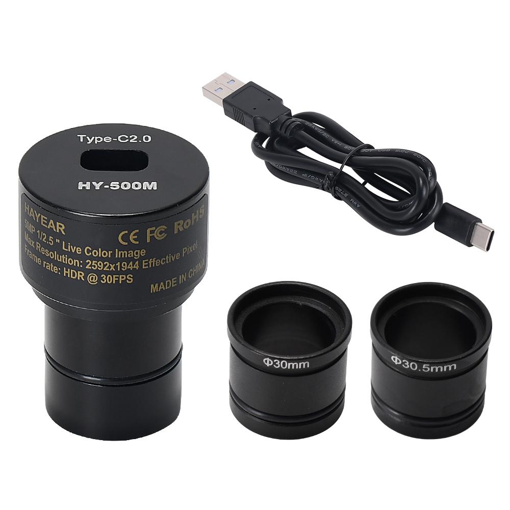 TOMTOP JMS 5MP CMOS USB2.0 Microscope Camera Digital Electronic Eyepiece Free Driver Microscope High Speed