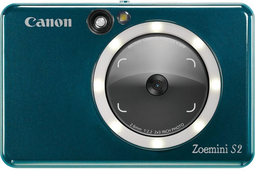 CANON Zoemini S2 Digital Instant Camera - Teal Blue, Blue