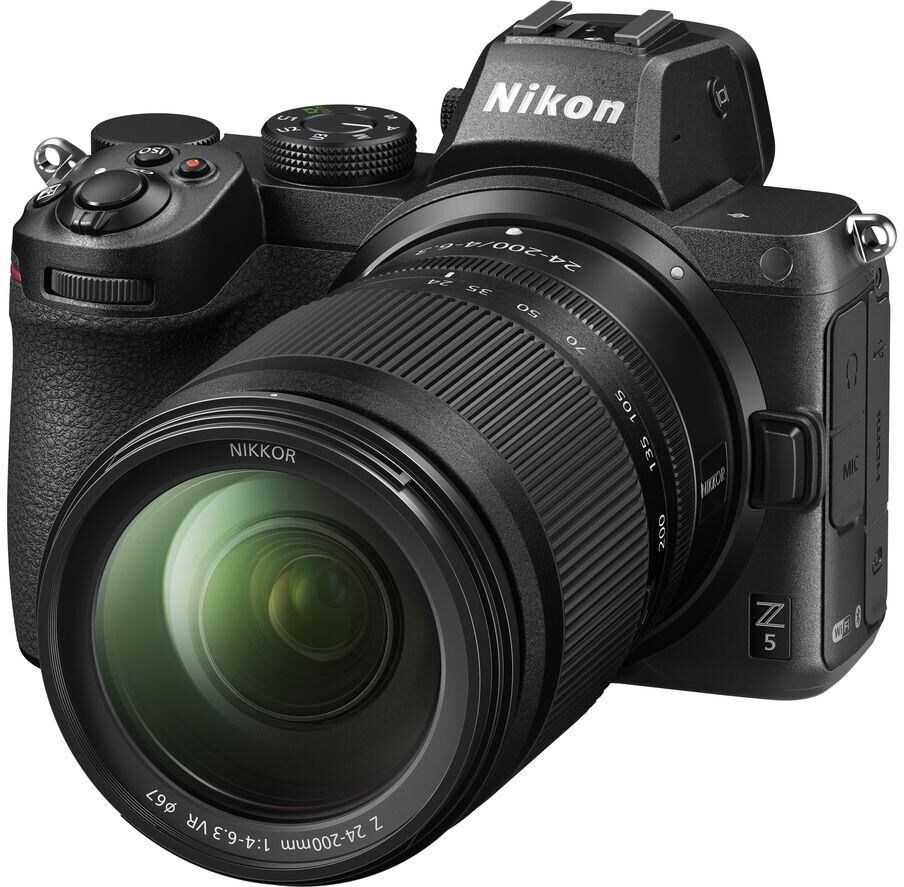 NIKON Z 5 Mirrorless Camera with NIKKOR Z 24-200 mm f/4-6.3 VR Lens, Black