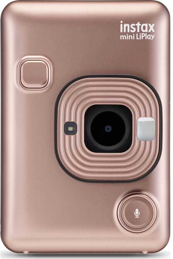 INSTAX LiPlay Digital Instant Camera - Blush Gold, Pink