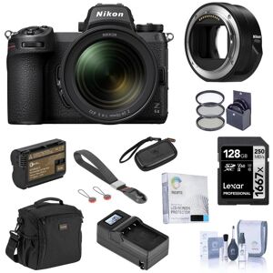 Nikon Z 6II Mirrorless Camera w/24-70mm f/4 Lens &amp; FTZ Adapter, Essentials Kit