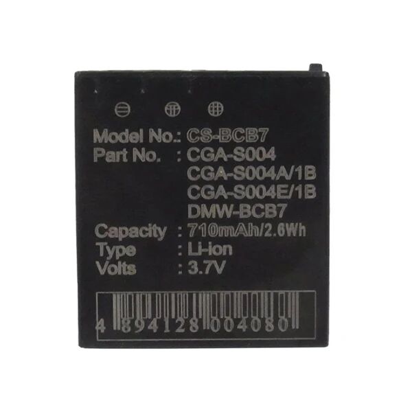 Cameron Sino Bcb7 Battery Replacement For Panasonic Camera